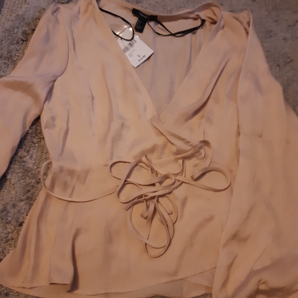 Silk Tie Blouse NWT